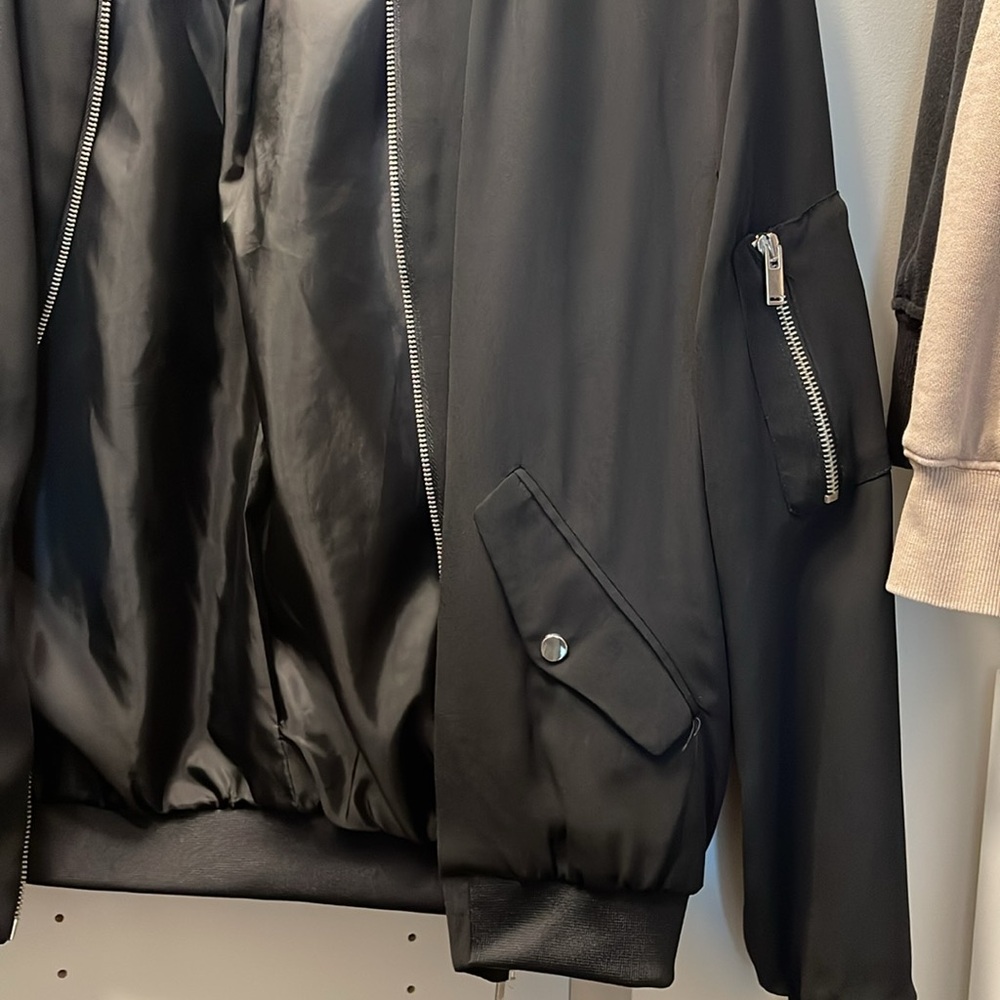 Zara Basic Collection Bomber Jacket - Picture 3 of 4